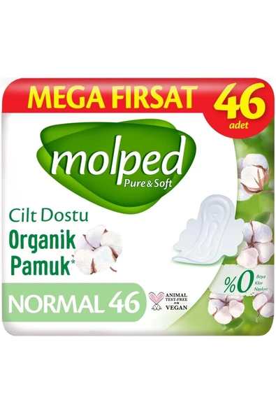 Molped Pure&Soft Hijyenik Ped Normal 414 (9PK*46) Adet Mega Pk - Resim 3