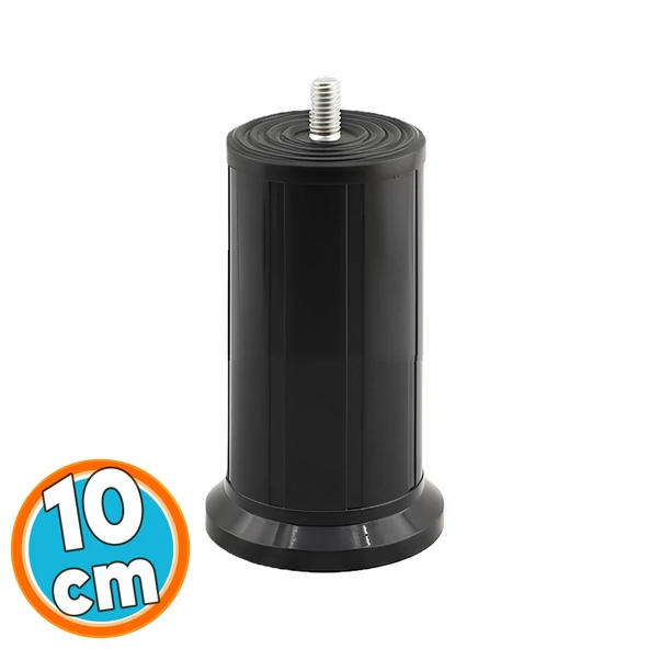 Mobilya Baza Tv Ünitesi Yükseltme Ayağı Destek Ayağı 1 Adet 10 cm Siyah Plastik ürün görseli
