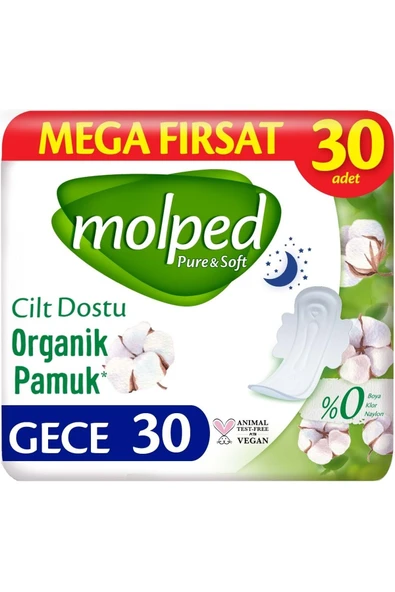 Molped Pure&Soft Hijyenik Ped Gece 360 (12PK*30) Adet Mega Pk - Resim 3