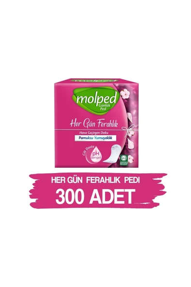 Molped Her Gün Ferah Günlük Pedi (60 x 5) 300 Adet ürün görseli