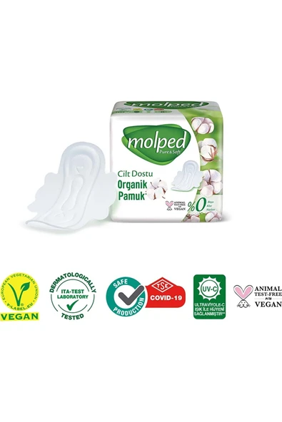 Molped Pure&Soft Hijyenik Ped Gece 720 (24PK*30) Adet Mega Pk - Resim 6