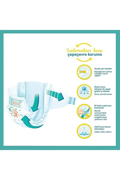 Prima Aktif Bebek 2 Beden 288 Adet Bebek Bezi - Resim 7