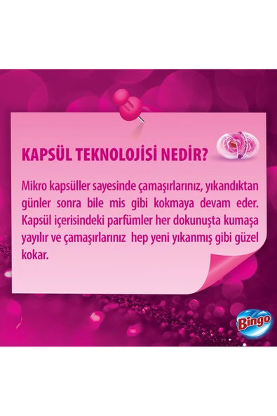 Bingo Soft Konsantre Çamaşır Yumuşatıcısı Begonvil 1440 ml X 4 Adet - Resim 7