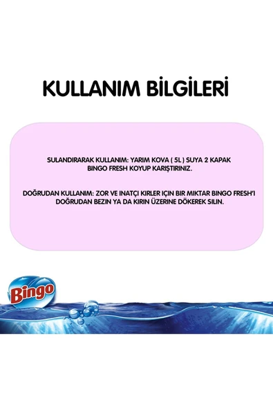 Bingo 1L Ferah Evim Yüzey Temizleyici 2'Li Set - Resim 3