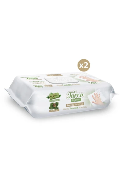 Turco Doğadan Pratik Temizlik Turco Doğadan Pratik Yüzey Temizlik Havlusu 2X100 (200 Yaprak) - Resim 3