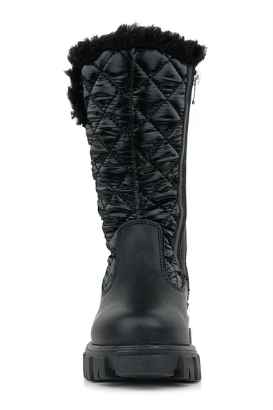 Rakerplus Siyah Uzun Fermuarlı Kız Çocuk Yağmur Çizmesi - Resim 4