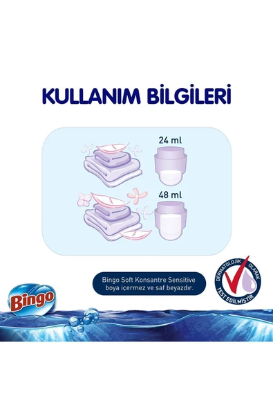 Bingo Soft Konsantre Yumuşatıcı 1440 Ml Sensitive x4 Adet - Resim 7