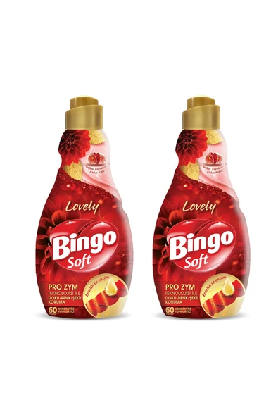 Bingo Soft Konsantre Çamaşır Yumuşatıcısı Lovely 1440 ml X 2 Adet ürün görseli