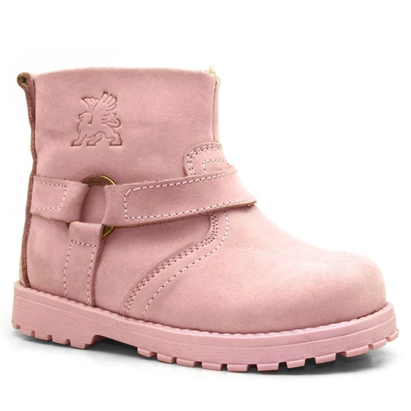 Rakerplus Chiron Hakiki Deri Pembe Fermuarlı Kız Bebek Bot - Resim 5