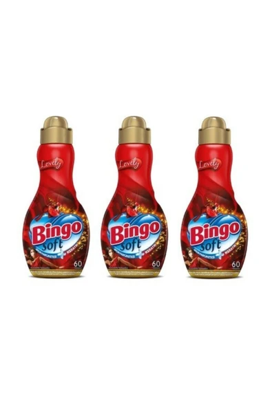 Bingo Soft Konsantre Çamaşır Yumuşatıcısı Lovely 1440 ml X 3 Adet