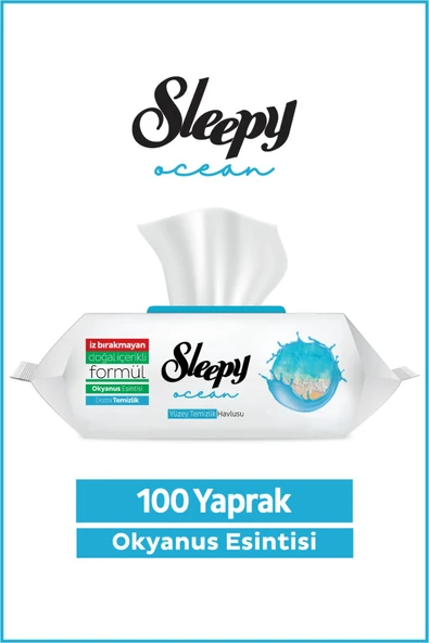 Sleepy Ocean Yüzey Temizlik Havlusu&Mendili Okyanus Esintisi 100 Yaprak ürün görseli