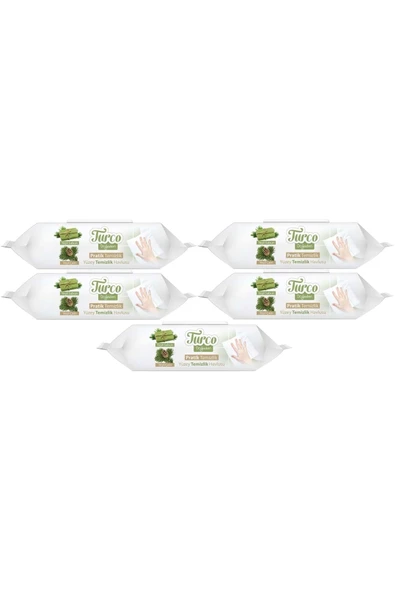 Baby Turco Turco Doğadan Pratik Yüzey Temizlik Havlusu 100 Yaprak Yeşil Sabun/Yeşil Çam (5 Li Set) 500 Yaprak ürün görseli