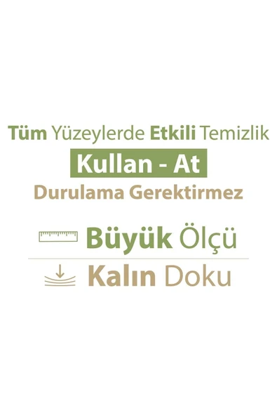 Baby Turco Turco Doğadan Pratik Yüzey Temizlik Havlusu 100 Yaprak Yeşil Sabun/Yeşil Çam (2 Li Set) 200 Yaprak - Resim 5