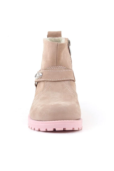 Rakerplus Chiron Hakiki Deri Pembe Fermuarlı Taşlı Kız Çocuk Bot - Resim 4