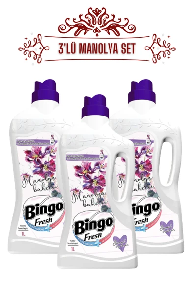 Bingo Manolya 1L Yüzey Temzileyici 3'Lü Set ürün görseli