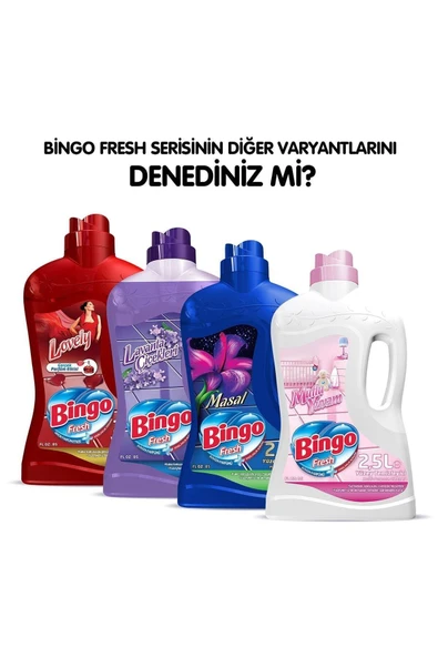Bingo Fresh Yüzey Temizleyici Pembe Düşler 2,5 Litre 2 Adet - Resim 5