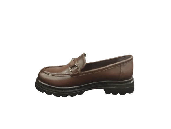 Ventes 581834Z Yumuşak İç Pedli 3 cm Topuk Boyu Günlük Kadın Loafer Ayakkabı - 6