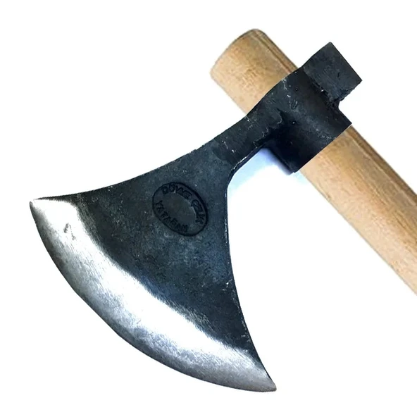 Keserli Saplı Büyük Ay Balta 90 Cm - Dövme Çelikten ürün görseli 1