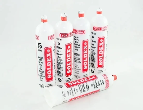 Tüp Lehim 1,2 Mm 25 Gr - 5 Kanallı, Sn:60 / Pb:40 ürün görseli 1