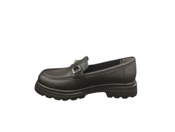 Ventes 581834Z Yumuşak İç Pedli 3 cm Topuk Boyu Günlük Kadın Loafer Ayakkabı - 2