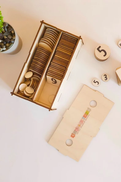 KİDEWO Çarpma İşlemi Matematik Tahtası | Montessori Eğitici Oyuncak | Huş Ahşap İlkokul Yaz Tatili - 6