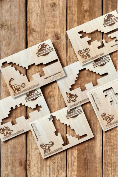 KİDEWO JURASSİC DİNOZOR PUZZLE - 6 FARKLI DİNOZOR TEMALI OLUŞAN ÇOCUKLAR İÇİN EĞİTİCİ YAPBOZ