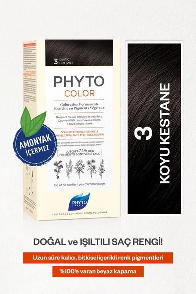 Phyto Color Saç Boyası - Koyu Kestane 3 - 3