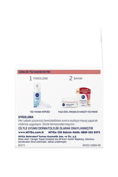Nivea Kırışıklık Karşıtı Krem 45 Yaş Üstü 50 ml - Resim 3