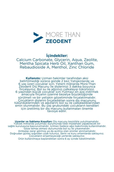 More Than Zeodent Diş Macunu 100 gr - 3