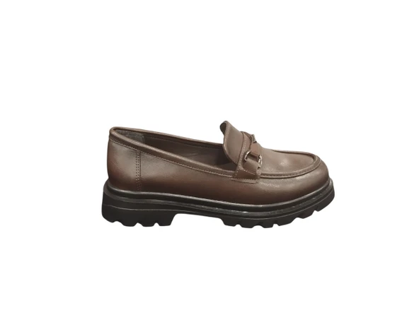 Ventes 581834Z Yumuşak İç Pedli 3 cm Topuk Boyu Günlük Kadın Loafer Ayakkabı - 5
