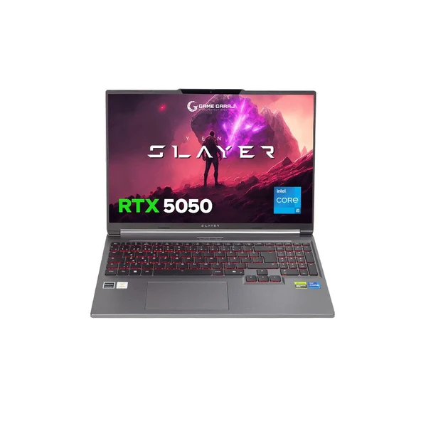 Game Garaj Slayer X5T-5050 C7 Intel Core i5 13500HX 16GB RAM 1TB SSD RTX5050 16" WUXGA 165Hz IPS FreeDOS Oyuncu Laptop ürün görseli 1