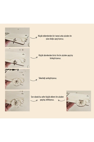 KİDEWO Ahşap İtfaiye Boyama ve Oyun Seti – Kendin Yap Akrilik Boya ile Çocuk Etkinlik Kiti - 7