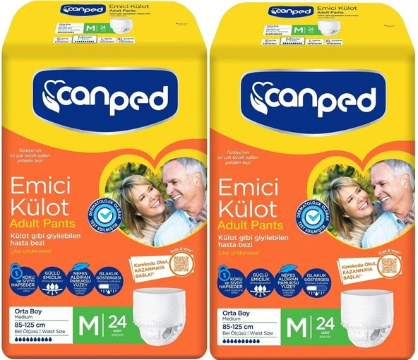 Canped Emici Külot M-Orta Boy 2X24 Mvv Medikal