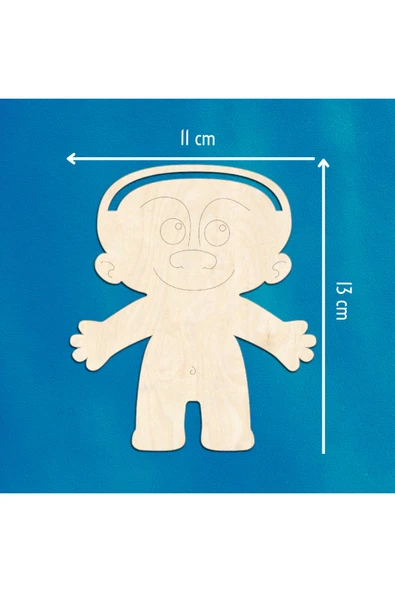 KİDEWO Figür Ahşap Boyama Etkinlik Seti + Eğitici Çocuk Aktivite Keçeli Kalem Kreş Okul Öncesi - 5
