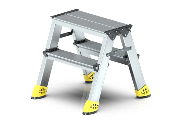 ASVERA Alüminyum 2+2 Çift Çıkışlı Merdiven – Hafif, Dayanıklı, Ev & İş Yeri Kullanımı İçin - Resim 2