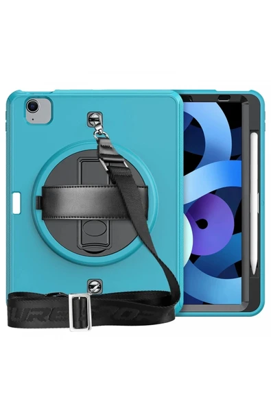 Litae Trend BFS  iPad Pro 11 (2020) Kılıf Strap-C Otterbox Tablet Kapak - Mavi - Resim 2