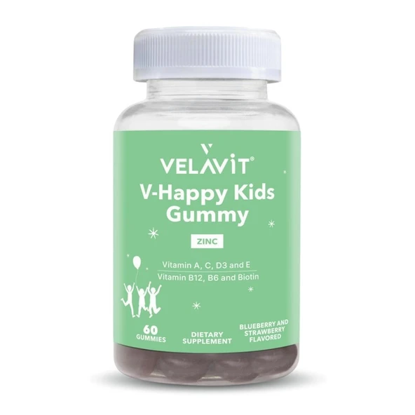 Velavit V-Happy Kids Gummy 60 Gummies ürün görseli