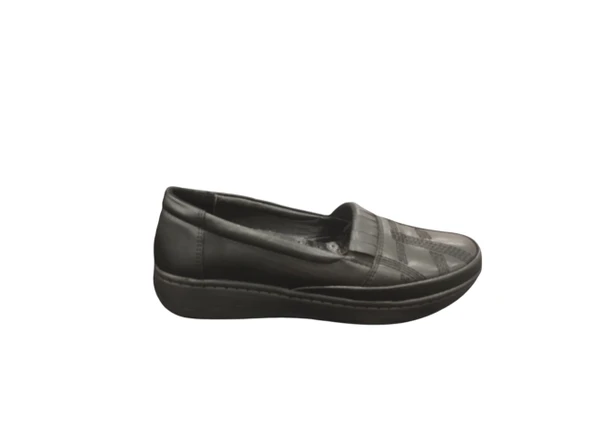 Merry Pace 844P442Z Ortoepdik Comfort Taban Bağcıksız İçi Deri Günlük Kadın Anne Ayakkabı - 5