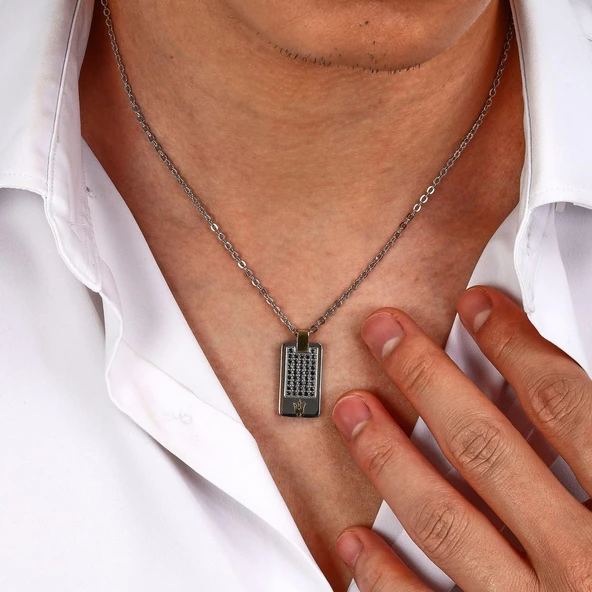 Maserati  JM334AVD49 Erkek Kolye - Resim 4