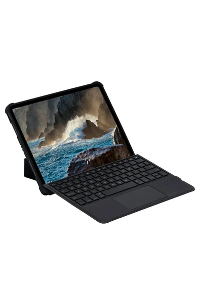 Litae Trend BFS  T5206D iPad 10.2 (7.nesil) Kılıf İnter Ledli Klavyeli Tablet Kılıfı - Siyah - Resim 6