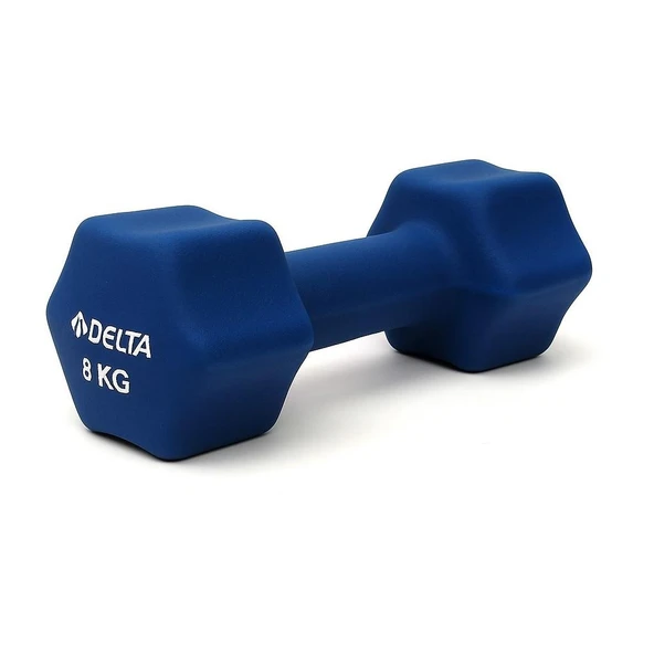 Delta 8 Kg x 1 Adet Deluxe Pvc Kaplama Lacivert Demir Dambıl