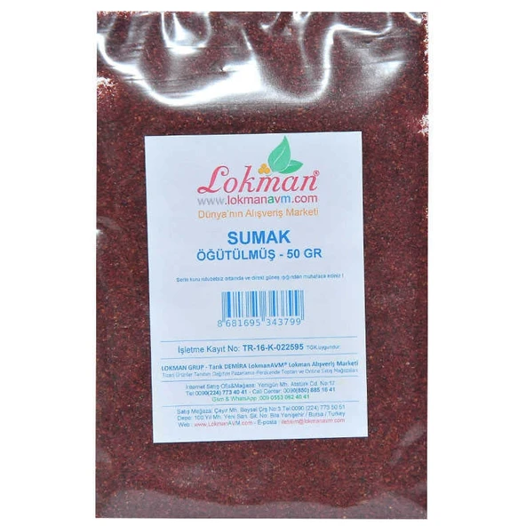 Sumak Öğütülmüş 50 Gr Paket - Resim 2