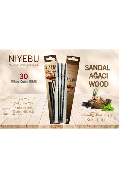 LALEZEN HOME Kokulu Çubuk Gül Mum Vazo Seti ( Sandal Ağacı Wood Kokulu) - 2