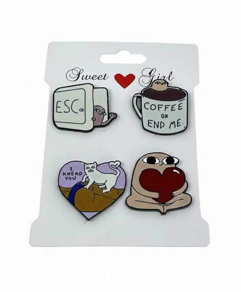 Kamp Çantası - Sırt Çantası - Terlik Süsü Charm Terlik 4'lü Jibbitz Aksesuar Model 9 - 2