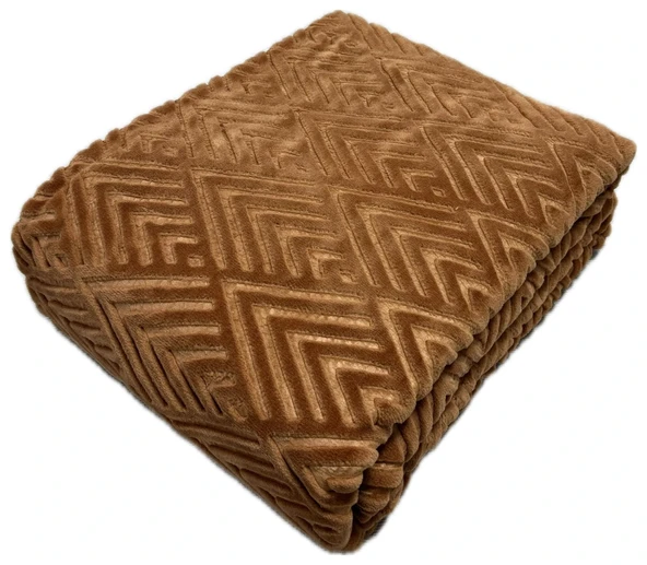 Merinos Battaniye Elegans Merinos Yeni Sezon Tek Kişilik Battaniye Tarçın Rengi ürün görseli