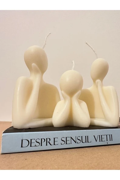 LALEZEN HOME Aile Mum seti - Dekoratif Mutlu Aile  Kokulu Mum seti - 2