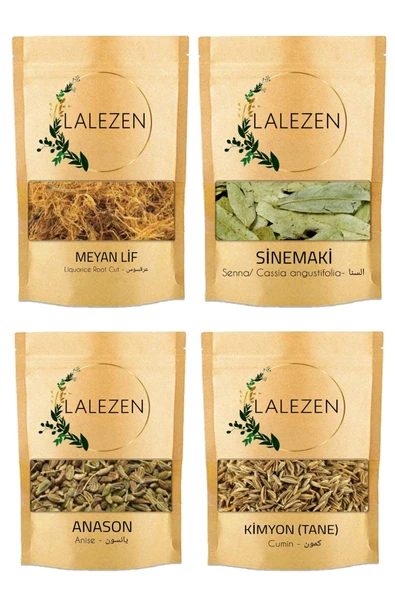 LALEZEN SİNDİRİM ÇAYI - Meyan Lif Sinameki Anason Tane Kimyon Tane 100 gr ürün görseli 1