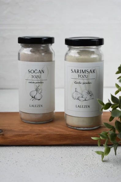 LALEZEN Sarımsak Tozu 100 gr - Soğan Tozu 100 gr 2 li SET (cam kavanoz) ürün görseli