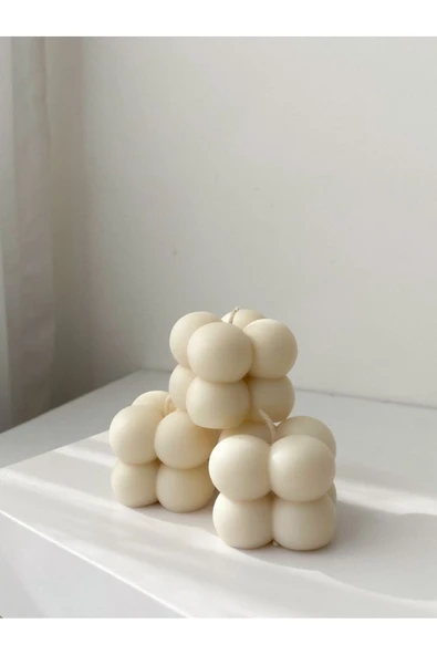 LALEZEN HOME 20 Adet  Özel Mini Bubble Mum Davet Söz Nişan Kına Düğün Nikah  Hediyelik - 4