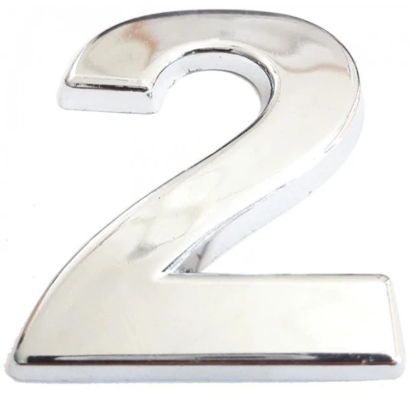 Cemax Krom Yapışkanlı 2 Rakamı 5 cm ürün görseli 1